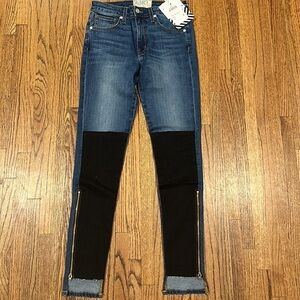 Sandrine Rose by Free People Indigo Denim Skinny Jeans Size 25 NWT